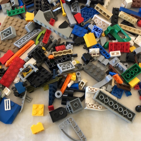 Lego nylon back pack with app. 2lbs assorted Legos - Picture 9 of 11